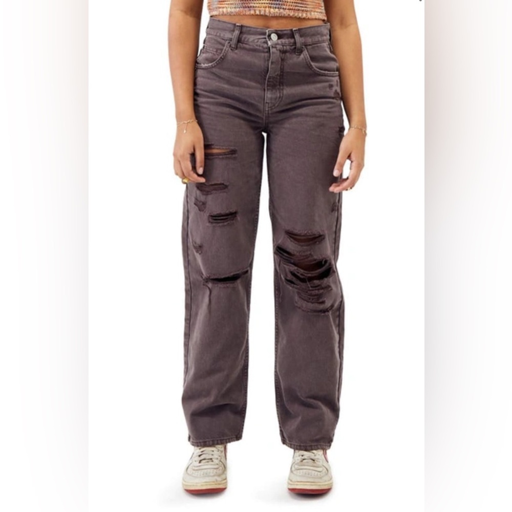 BDG Distressed Brown Boyfriend Jeans - Size 27